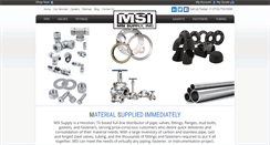 Desktop Screenshot of msisupply.com